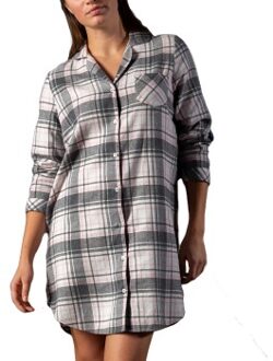 Trofe Flannel Nightdress * Actie * Rood - Medium
