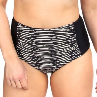 Trofe Graphic High Waist Bikini Brief * Actie * Zwart,Versch.kleure/Patroon,Wit - 48,50