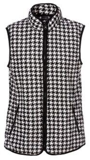 Trofe Houndstooth Vest * Actie * Zwart - Small