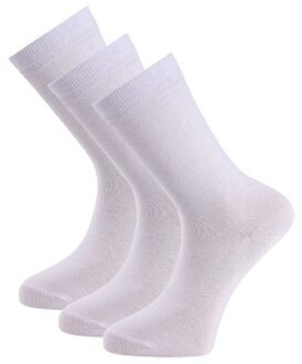 Trofé Trofe Cotton Socks 3 stuks Zwart,Wit - Maat 35/38,Maat 39/42,Maat 43/46