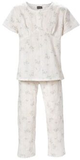 Trofé Trofe Romantic Floral Pyjama Wit - Small,Medium,Large,XX-Large