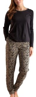 Trofé Trofe Zebra Long Sleeve Pyjama Versch.kleure/Patroon,Zwart - Small,Medium,Large,X-Large