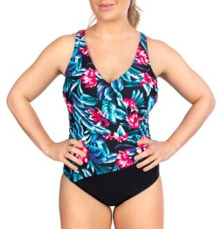 Trofe Tropical Aruba Swimsuit * Actie * Zwart,Versch.kleure/Patroon - 38