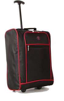 Trolley Wielen Draagtas Rollende Koffer Bag Travel Duffle Bag Met Wielen Handbagage Koffer rood