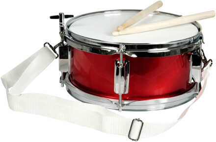 TROMMEL ROOD met regelknop diam.28xH14cm, 3+