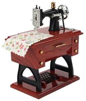 Trompet Naaimachine Muziekdoos Nostalgische Simulatie Muziek Doos Grote Retro Naaimachine Muziekdoos