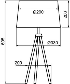 Tropic tafellamp zwart, kabel geel zwart, chroom, geel
