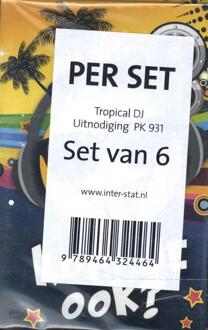 Tropical Dj- Uitnodiging Pk 931 / Set Van 6 - Interstat