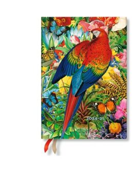 Tropical Garden (Nature Montages) Midi 12-Month Horizontal Hardback Dayplanner 2025 - Paperblanks