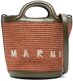 Tropicalia Mini Bucket Tas in Bruin Marni , Brown , Dames - ONE Size