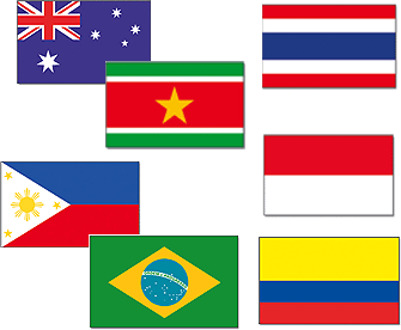 Tropisch vlaggen pakket