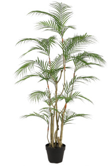 Tropische arecapalm kunstplant 140 cm Groen