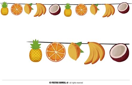 Tropische Fruit Slinger (3m) Multikleur - Print