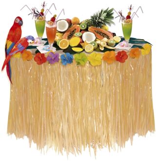 Tropische tafelrok South Sea 275 x 75cm Geel - Beige - Creme