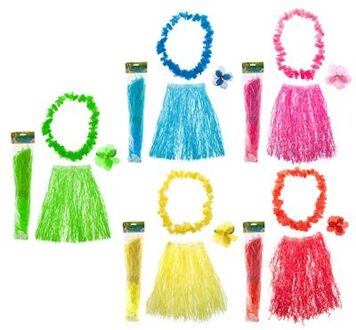 Tropische Verkleedset 3-delig Olina Multikleur - Print