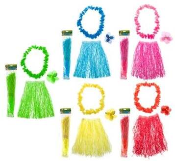 Tropische Verkleedset 3-delig Olina Multikleur - Print