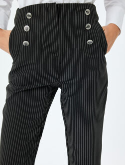 TROUSERS Fabric Pants Zwart