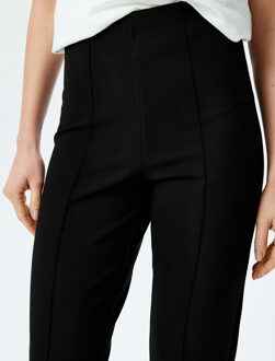 TROUSERS Flared Fabric Trousers Zwart