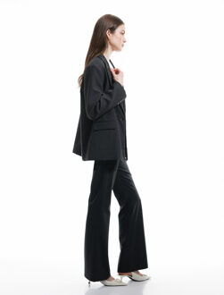 TROUSERS Koton Flared Suit Pants Donkergrijs