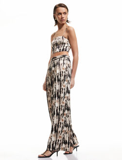 TROUSERS Koton Satin Pants Ecru