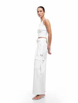TROUSERS Koton Wide-Leg Trousers Wit