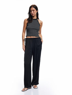 TROUSERS Koton Wide Leg Trousers Zwart
