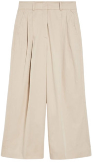 Trousers Max Mara Weekend , Beige , Dames - L,Xs