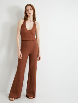 TROUSERS Straight Leg Trousers Bruin