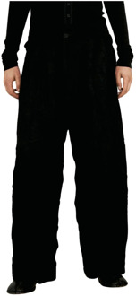 Trousers Yohji Yamamoto , Black , Heren - L,S