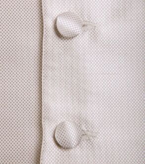 Trouwgilet Ecru Carre Off-White - 52,54