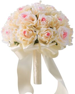 Trouwjurk Accessoires Bruids Parel Boeket Bruidsboeket Bruiloft Accessoires Bruids Sieraden champagne