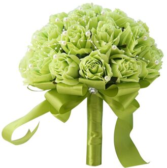 Trouwjurk Accessoires Bruids Parel Boeket Bruidsboeket Bruiloft Accessoires Bruids Sieraden groen