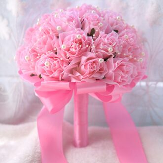 Trouwjurk Accessoires Bruids Parel Boeket Bruidsboeket Bruiloft Accessoires Bruids Sieraden Roze