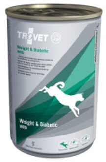 TROVET Weight & Diabetic WRD Hond - 6 x 400 gr blikken