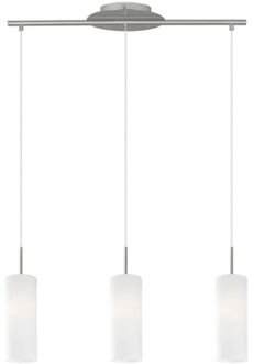 Troy 3 Hanglamp - E27 - 72 cm - Grijs/Wit