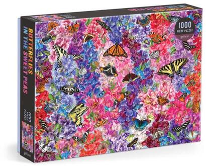 Troy Litten Butterflies In The Sweet Peas 1000 Piece Puzzle -  Galison, Troy Litten (ISBN: 9780735383357)