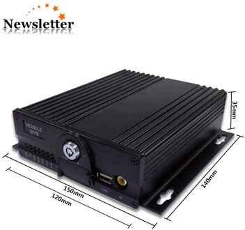 Truck bus AHD 1080 P Dubbele Sd-kaart Mobiele DVR 4CH bus auto taxi voertuig MDVR met lokale overspeed alarm trigger featuer