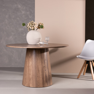 Trude houten eettafel naturel hout Ø 120 cm Bruin