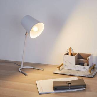 True Ally bureaulamp in wit wit, zilver