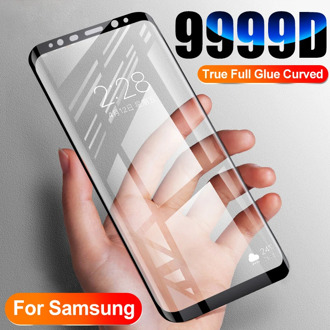 True Full Glue Curved Tempered Glass For Samsung Galaxy S10 S20 S8 S9 Plus Ultra S7 S6 Screen Protector For Note 10 20 9 8 Glass