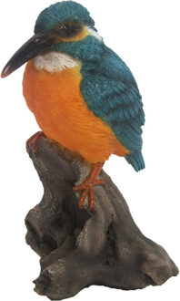 True to Nature Dierenbeeld Ijsvogel - 14 cm - polystone - IJsvogels vogel beelden