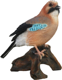 True to Nature Dierenbeeld Vlaamse Gaai vogel ? 16 cm ? Bruin/Zwart/Blauw ? Polystone Multi