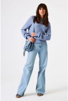 Trui bling bling licht Blauw - S