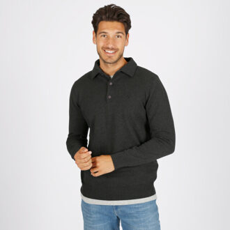 Trui casteren zwart/ antraciet - XL