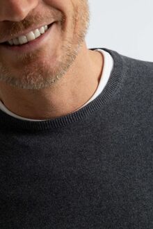Trui Cotton Cashmere Antraciet Grijs - XL