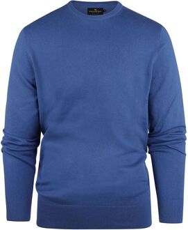 Trui Cotton Cashmere Kobaltblauw Donkerblauw - XL,XXL,3XL