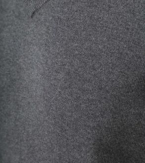 Trui Cotton Cashmere V-hals Antraciet Melange Grijs - L,S