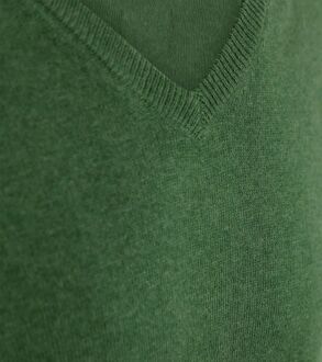 Trui Cotton Cashmere V-hals Groen - XL,XXL
