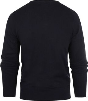 Trui Cotton Cashmere V-hals Navy Donkerblauw - XL,XXL,S,M,L