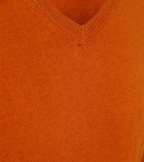 Trui Cotton Cashmere V-hals Oranje - L,M